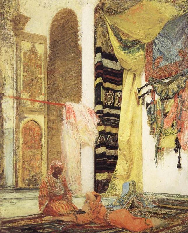 Henri Regnault Patio in Tangiers china oil painting image